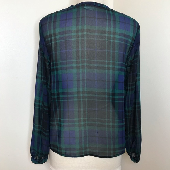 NWT a new day Plaid Blouse - Picture 3 of 8